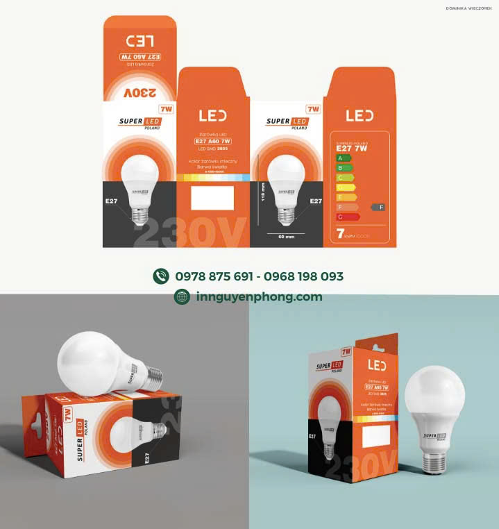 Chất lượng in sắc nét trên hộp đựng