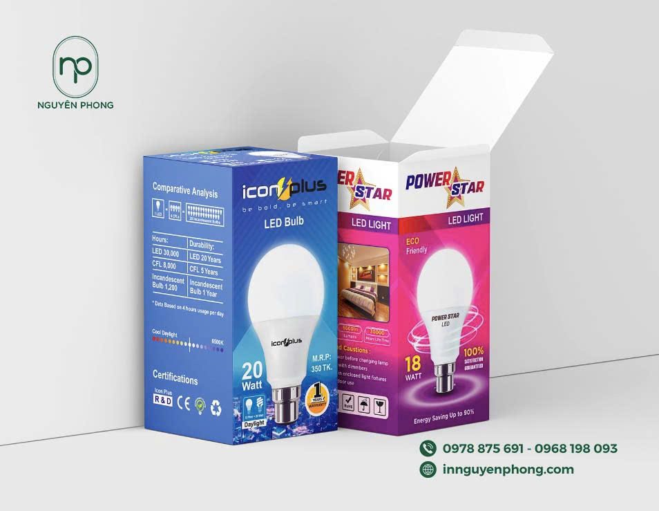 Sản xuất hộp đựng bóng đèn giá tốt