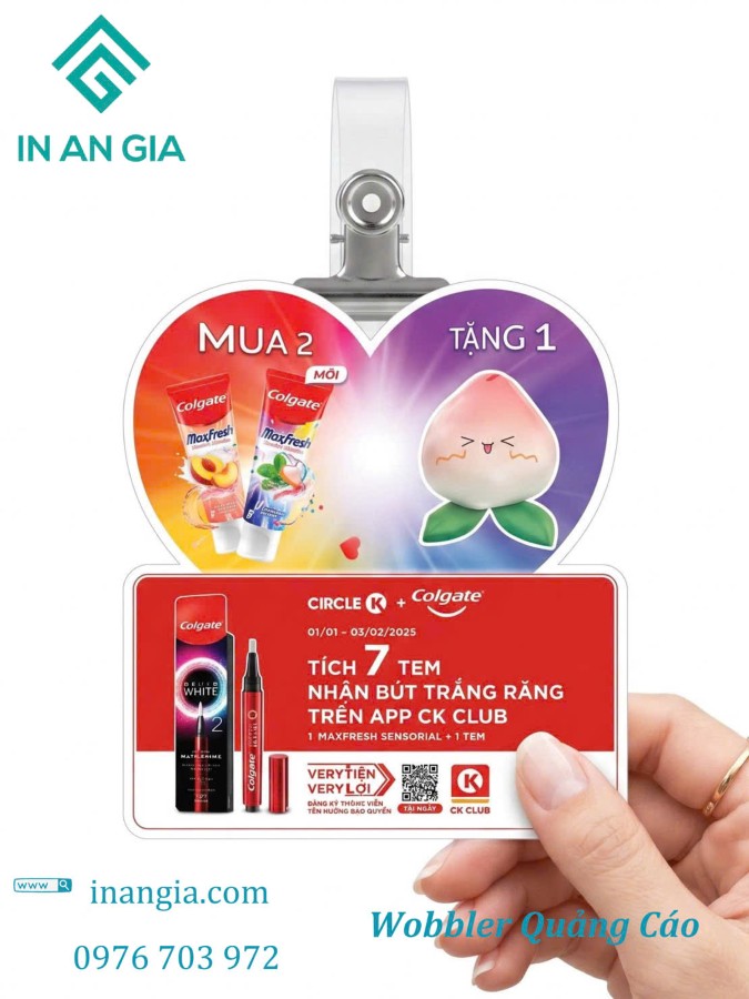 Wobbler Thân Nhựa Kẹp Lò Xo