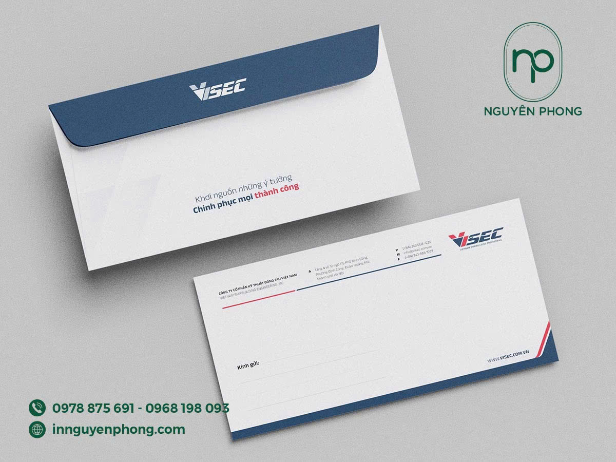 Báo Giá In Phong Bì Thư A4, A5, A6 – In Nguyên Phong