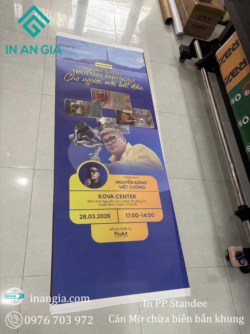 In PP Standee 60x160cm