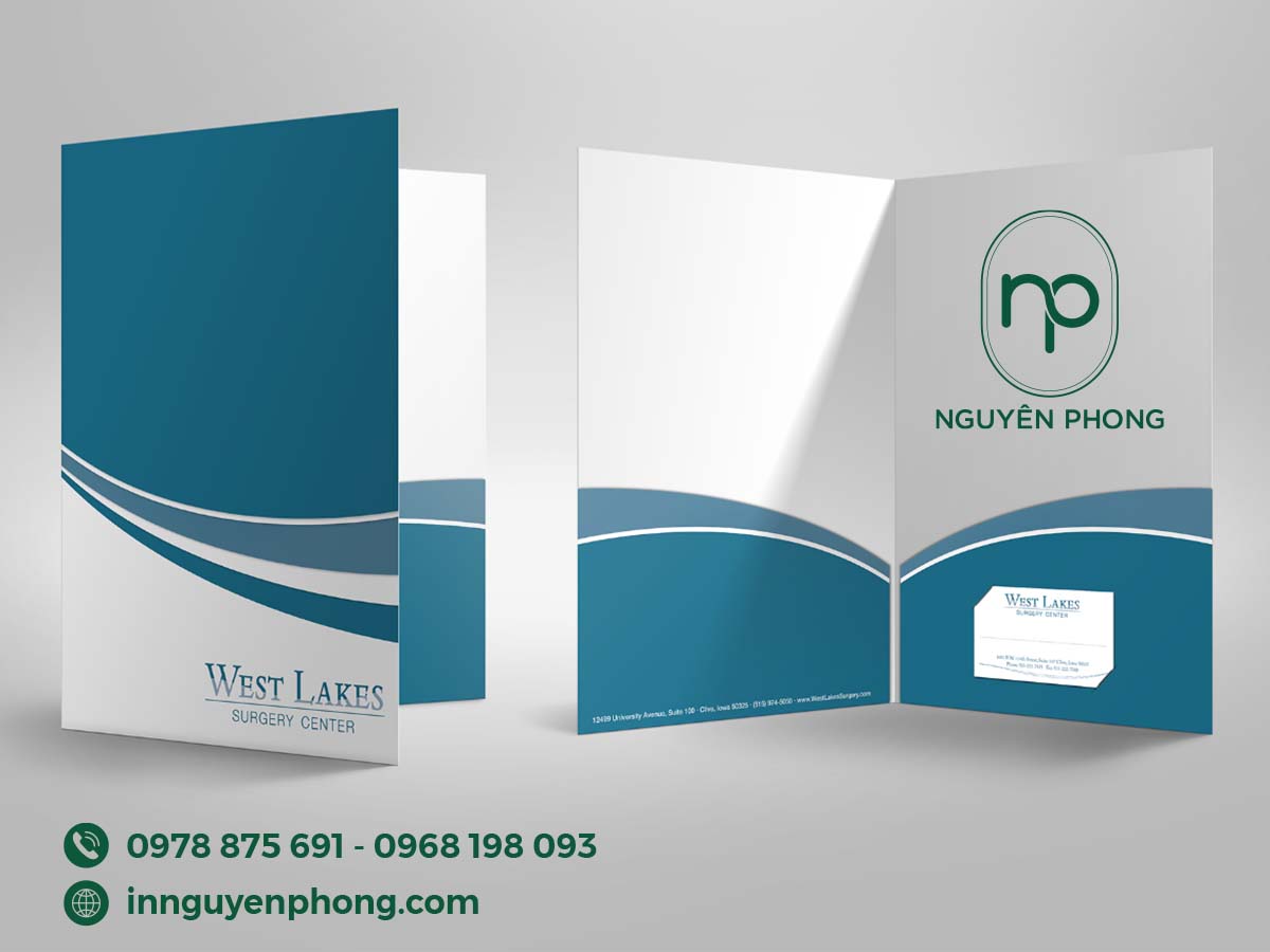 Mẫu in kẹp file hiện đại