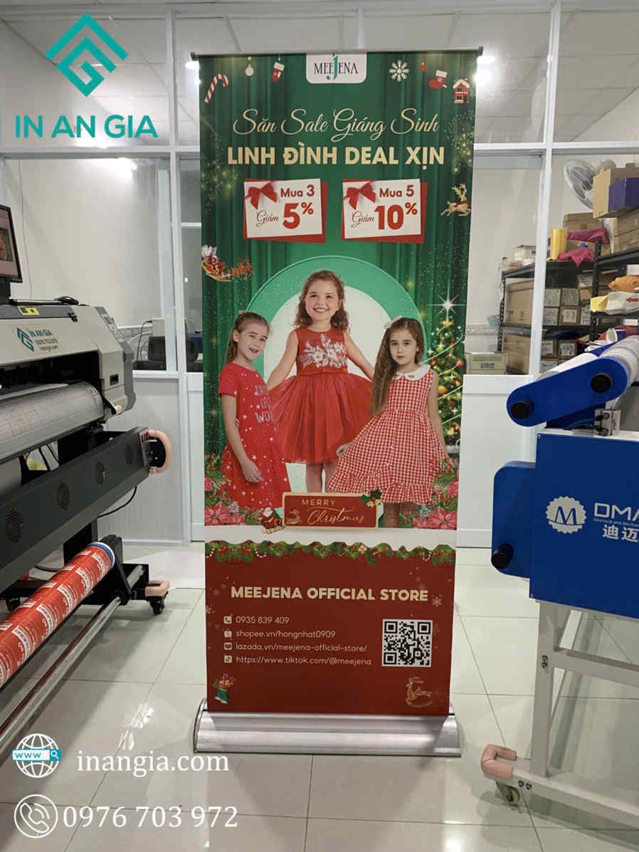 Standee Cuốn Hào Hoa 1 Mặt 80x200cm