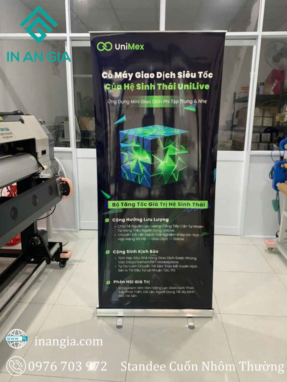 Standee Cuốn Nhôm Thường 80x180cm - 80x200cm