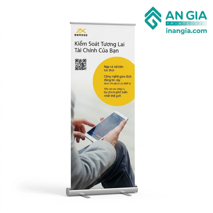 Khung standee cuốn nhôm cao cấp khổ lớn 80x200cm chuyên nghiệp
