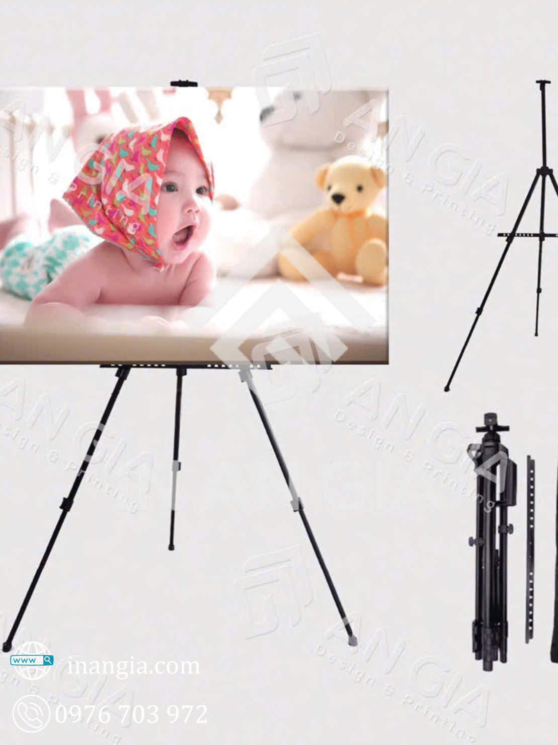 Khung Chữ A Bằng Sắt Gập Gọn TPHCM – Xưởng In An Gia TP.HCM