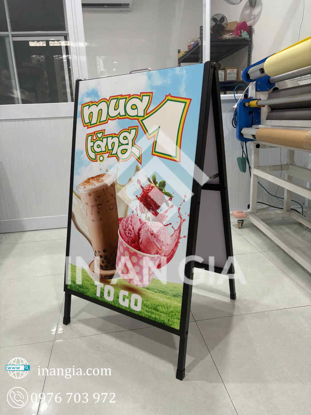 Khung Standee Sắt Chữ A Hai Mặt&nbsp; – Xưởng In An Gia&nbsp;Tại TPHCM