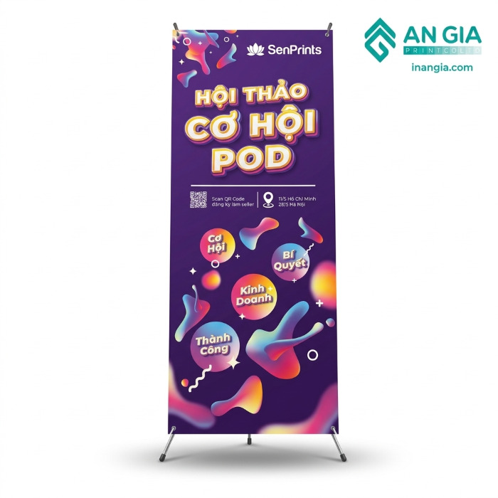 Thông số khung Standee X cường lực kích thước 80x180cm