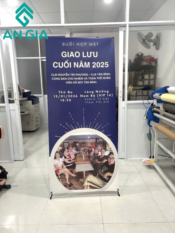 Standee X Hàn Quốc Đen 80x180cm