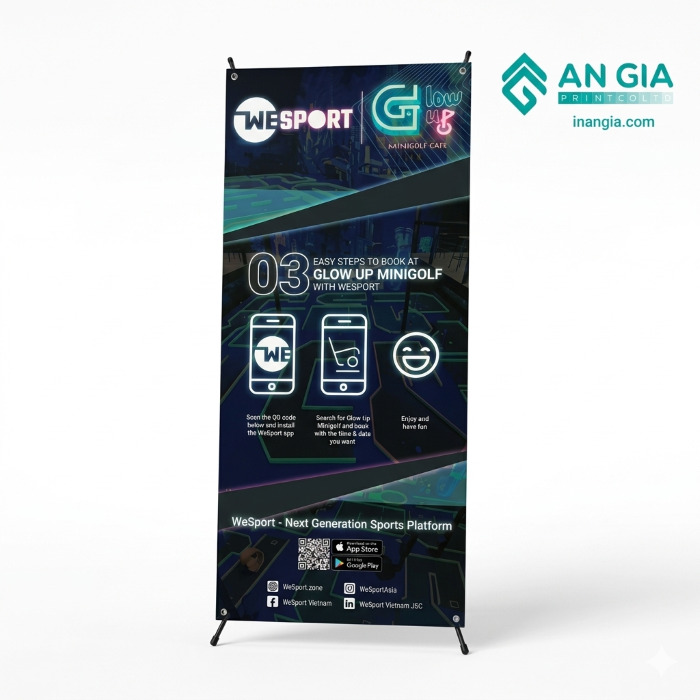 Dịch vụ in Standee X giá rẻ lấy ngay tại TP.HCM - In An Gia