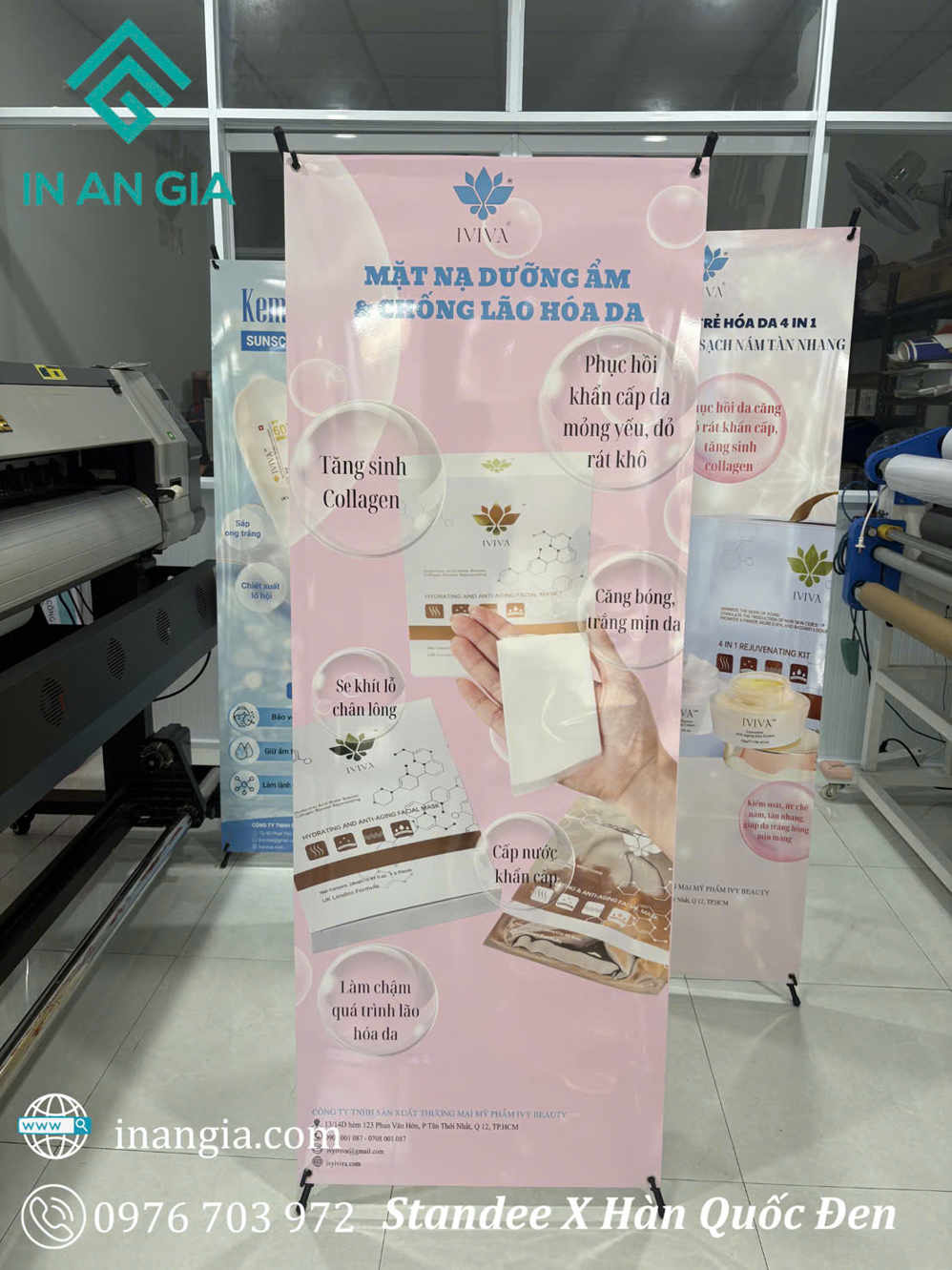 Standee X Hàn Quốc Đen 60x160cm