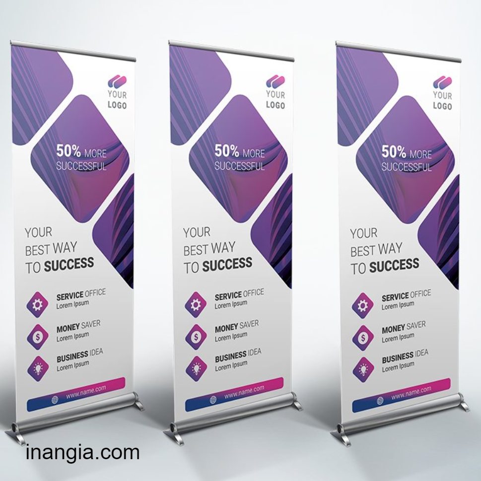 Đơn vị thiết kế in ấn banner cuốn tại Sài Gòn