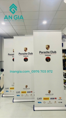 IN PP STANDEE GẮN KÈM CHÂN STANDEE X HOẶC CUỐN